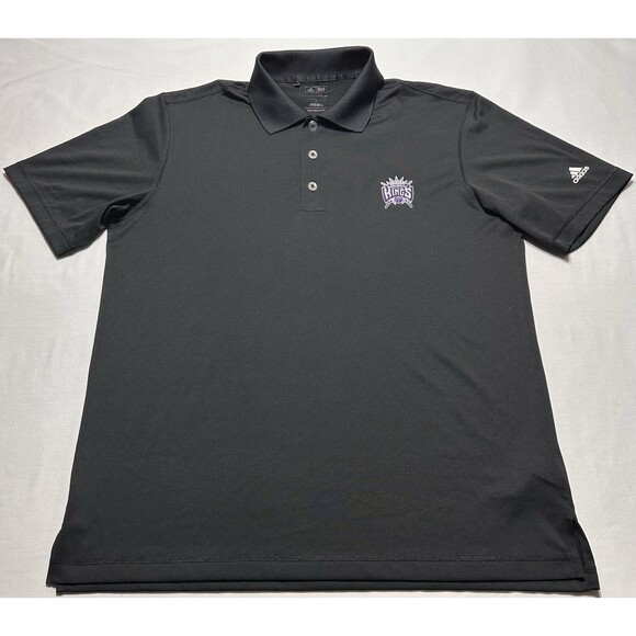 adidas Other - Sacramento Kings Adidas Polo Golf Shirt Mens Medium Black  NBA Basketball *READ